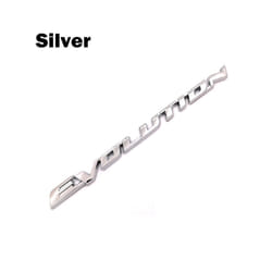 OTOKIT 1pcs EVOLUTION 3D ABS Car Rear Bumper Trunk Letter Emblem Sticker - silver