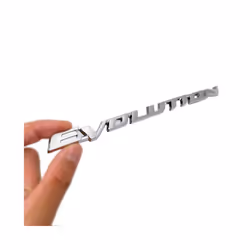 OTOKIT 1pcs EVOLUTION 3D ABS Car Rear Bumper Trunk Letter Emblem Sticker - silver