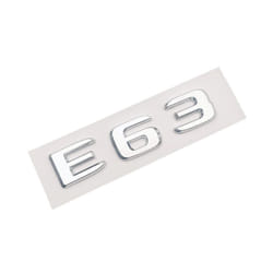 3d ABS Black Chrome Letters Car Styling Rear Trunk Emblem Badge E63 Logo - Chrome