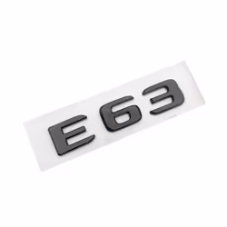 3d ABS Black Chrome Letters Car Styling Rear Trunk Emblem Badge E63 Logo - Chrome