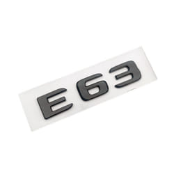 3d ABS Black Chrome Letters Car Styling Rear Trunk Emblem Badge E63 Logo - Glossy Black