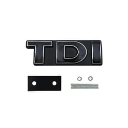 Metal Car Front TDI Grille Logo Badge Rear Trunk Stickers For VW Golf - Black