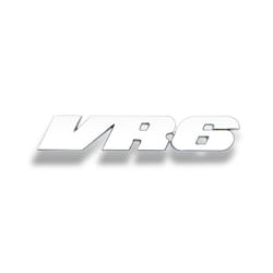 3D Metal Car Rear Trunk Decal Fender Emblem Badge Letters Number VR6 Sticker - Silver