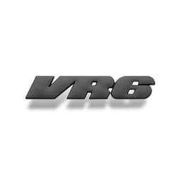 3D Metal Car Rear Trunk Decal Fender Emblem Badge Letters Number VR6 Sticker - black