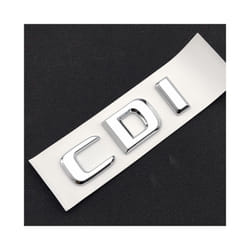 3D ABS Chrome Silver Car Rear Trunk Badge Decal Emblem Letters Sticker - CDI
