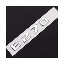 3D ABS Chrome Silver Car Rear Trunk Badge Decal Emblem Letters Sticker - E 270