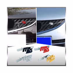 Car Styling Car Side Fender Rear Trunk Emblem Sticker Front Grille Badge - 4