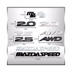 3D Metal 2.0 2.5 AWD Logo Car Side Fender Rear Trunk Emblem Sticker For - 8