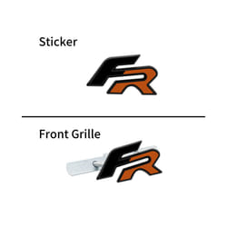 Car Decor 3D Metal FR Logo Side Fender Rear Trunk Sticker Front Grill - grille, 9