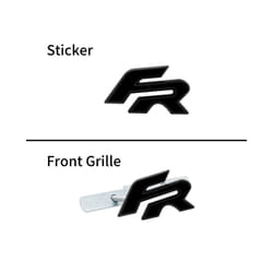 Car Decor 3D Metal FR Logo Side Fender Rear Trunk Sticker Front Grill - grille, 8