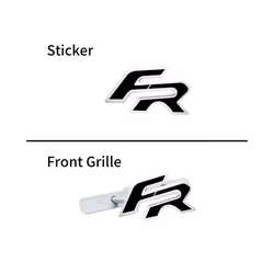 Car Decor 3D Metal FR Logo Side Fender Rear Trunk Sticker Front Grill - grille, 1