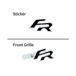 Car Decor 3D Metal FR Logo Side Fender Rear Trunk Sticker Front Grill - grille, 1