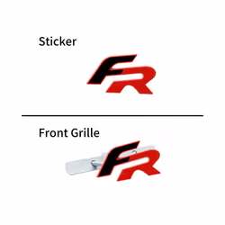 Car Decor 3D Metal FR Logo Side Fender Rear Trunk Sticker Front Grill - grille, 13
