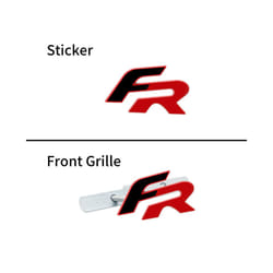 Car Decor 3D Metal FR Logo Side Fender Rear Trunk Sticker Front Grill - grille, 13