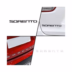 3D ABS SORENTO Letter Logo Rear Bumper Tail Trunk Sticker Car Styling - 3