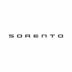 3D ABS SORENTO Letter Logo Rear Bumper Tail Trunk Sticker Car Styling - 4