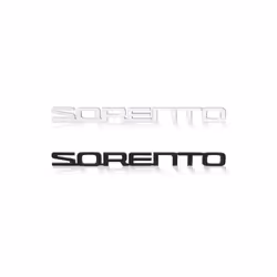 3D ABS SORENTO Letter Logo Rear Bumper Tail Trunk Sticker Car Styling - 4
