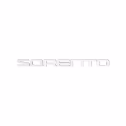 3D ABS SORENTO Letter Logo Rear Bumper Tail Trunk Sticker Car Styling - 1