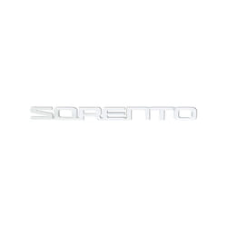 3D ABS SORENTO Letter Logo Rear Bumper Tail Trunk Sticker Car Styling - 1