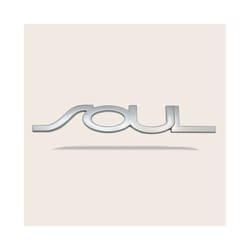 1PCS Car styling 3D Metal Sticker Emblem Rear Trunk Body Decal For Kia - Matte silver