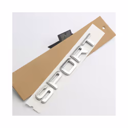 3D Range Rover Logo Car Trunk Front Grill Emblem For Rover Range Rover - Sport Matte Silver