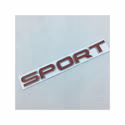 3D Range Rover Logo Car Trunk Front Grill Emblem For Rover Range Rover - Sport Red Black