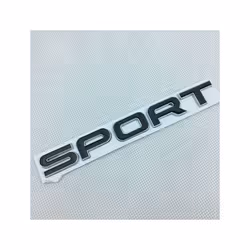 3D Range Rover Logo Car Trunk Front Grill Emblem For Rover Range Rover - Sport Black Silver
