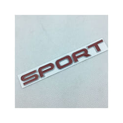 3D Range Rover Logo Car Trunk Front Grill Emblem For Rover Range Rover - Sport Red Silver
