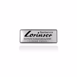 Car Styling 3D Aluminum Lorinser Emblem Car Body Side Rear Trunk Badge - 1