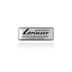 Car Styling 3D Aluminum Lorinser Emblem Car Body Side Rear Trunk Badge - 1