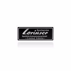 Car Styling 3D Aluminum Lorinser Emblem Car Body Side Rear Trunk Badge - 2