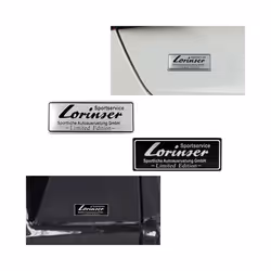 Car Styling 3D Aluminum Lorinser Emblem Car Body Side Rear Trunk Badge - 2