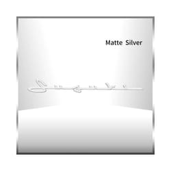 3D ABS Plastic Chrome Silver/Black Letter Logo Car Fender Side Emblem - 1