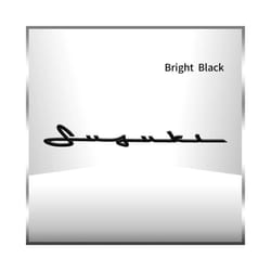 3D ABS Plastic Chrome Silver/Black Letter Logo Car Fender Side Emblem - 3