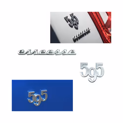 3D Metal Car Body Side Rear Trunk Badge Fender Emblem Sticker For 500 - 2
