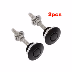 4pcs Universal Car Latch Push Button Billet Quick Release Fasteners Front - 2PCS