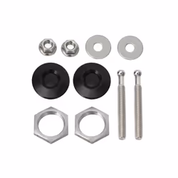 4pcs Universal Car Latch Push Button Billet Quick Release Fasteners Front - 2PCS