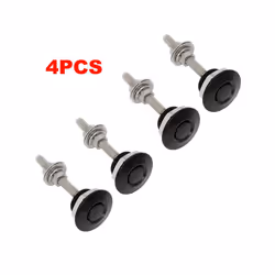 4pcs Universal Car Latch Push Button Billet Quick Release Fasteners Front - 4PCS