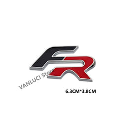 3D FR Emblem Sports Style Car Grill Alloy Badge Body Sticker For Alhambra - style 4