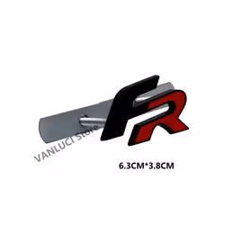 3D FR Emblem Sports Style Car Grill Alloy Badge Body Sticker For Alhambra - style 14