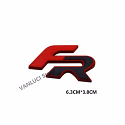 3D FR Emblem Sports Style Car Grill Alloy Badge Body Sticker For Alhambra - style 7