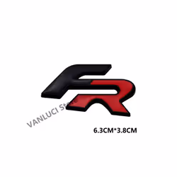 3D FR Emblem Sports Style Car Grill Alloy Badge Body Sticker For Alhambra - style 6