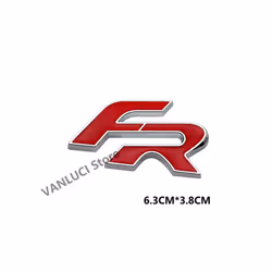 3D FR Emblem Sports Style Car Grill Alloy Badge Body Sticker For Alhambra - style 1