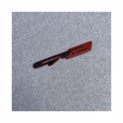 3D Alloy Metal GT LINE Car Styling Logo Emblem Decal Rear Trunk Badge - GTline Black Red