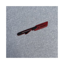 3D Alloy Metal GT LINE Car Styling Logo Emblem Decal Rear Trunk Badge - GTline Black Red