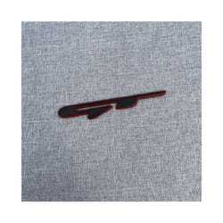 3D Alloy Metal GT LINE Car Styling Logo Emblem Decal Rear Trunk Badge - GT Black Red