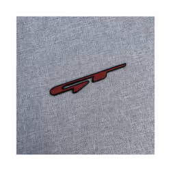 3D Alloy Metal GT LINE Car Styling Logo Emblem Decal Rear Trunk Badge - GT Red Black