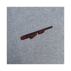 3D Alloy Metal GT LINE Car Styling Logo Emblem Decal Rear Trunk Badge - GT Red Black