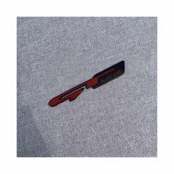 3D Alloy Metal GT LINE Car Styling Logo Emblem Decal Rear Trunk Badge - GTline Red Black