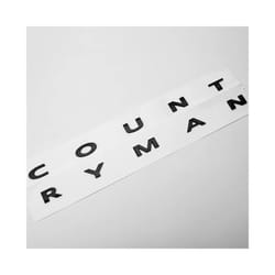 3D ABS Black Clubman Logo Countryman Emblem Letters Sticker Car Trunk - Black Countryman